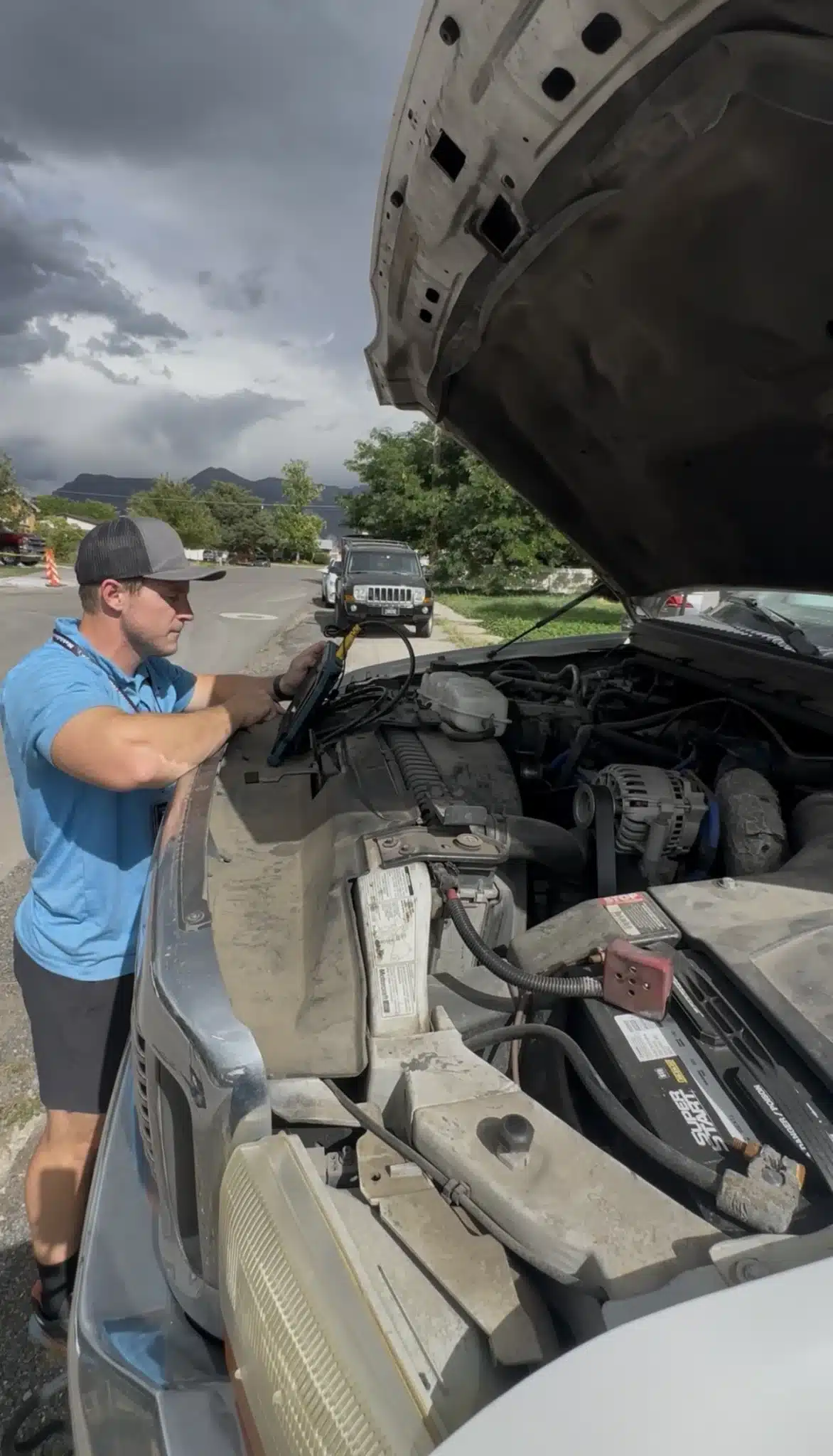 Mobile emissions testing in Alpine, Utah