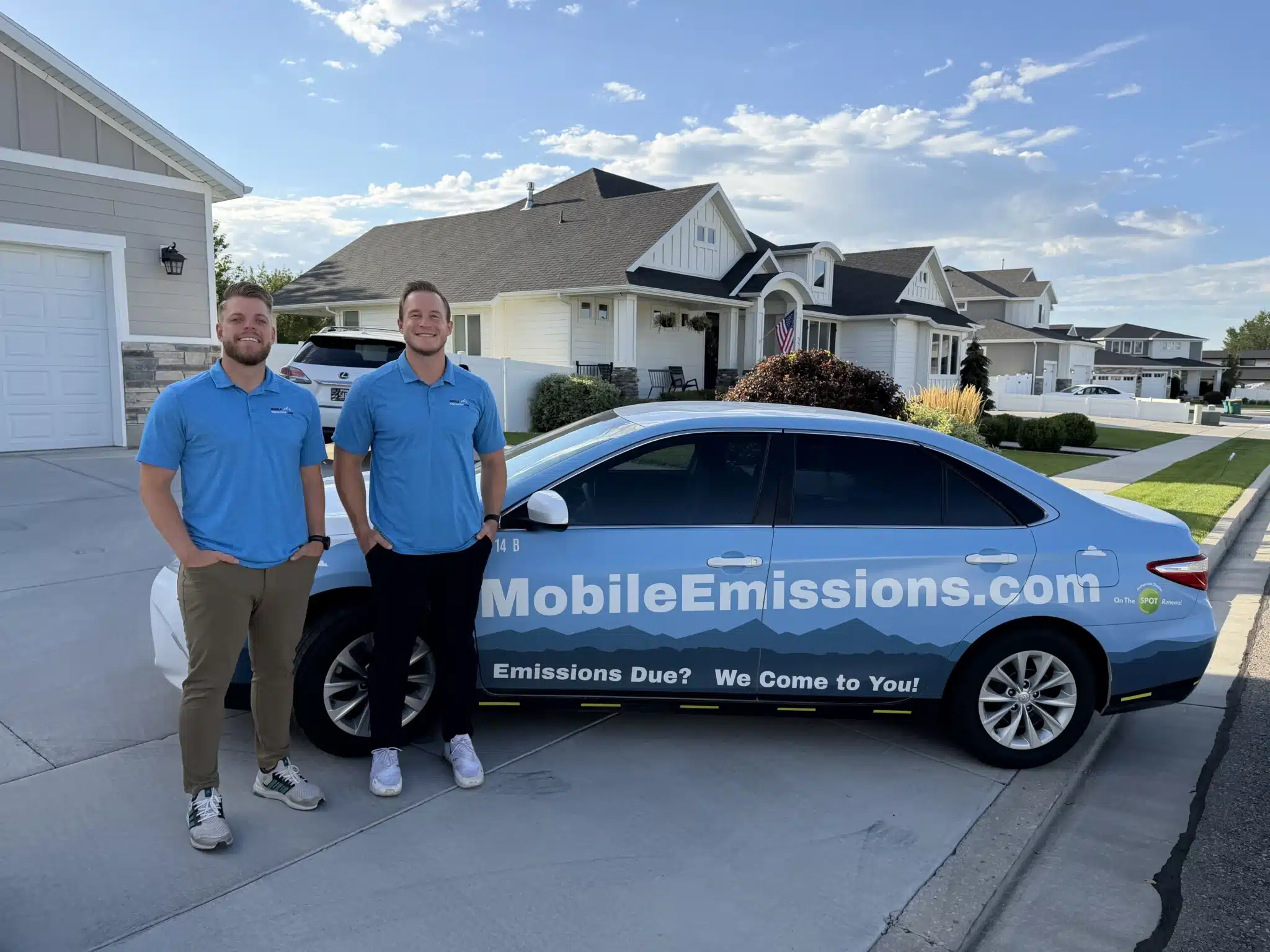 Daniel Diehl and Connor Crockett from the Mobile Emissions team